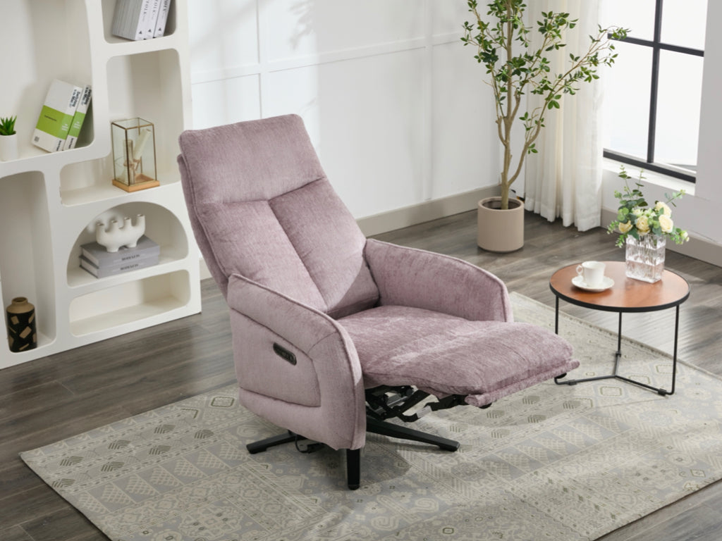Prestige Fabric Triple Motor Electric Swivel Chair - Lavander