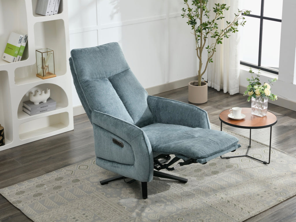 Prestige Fabric Triple Motor Electric Swivel Chair - Arona