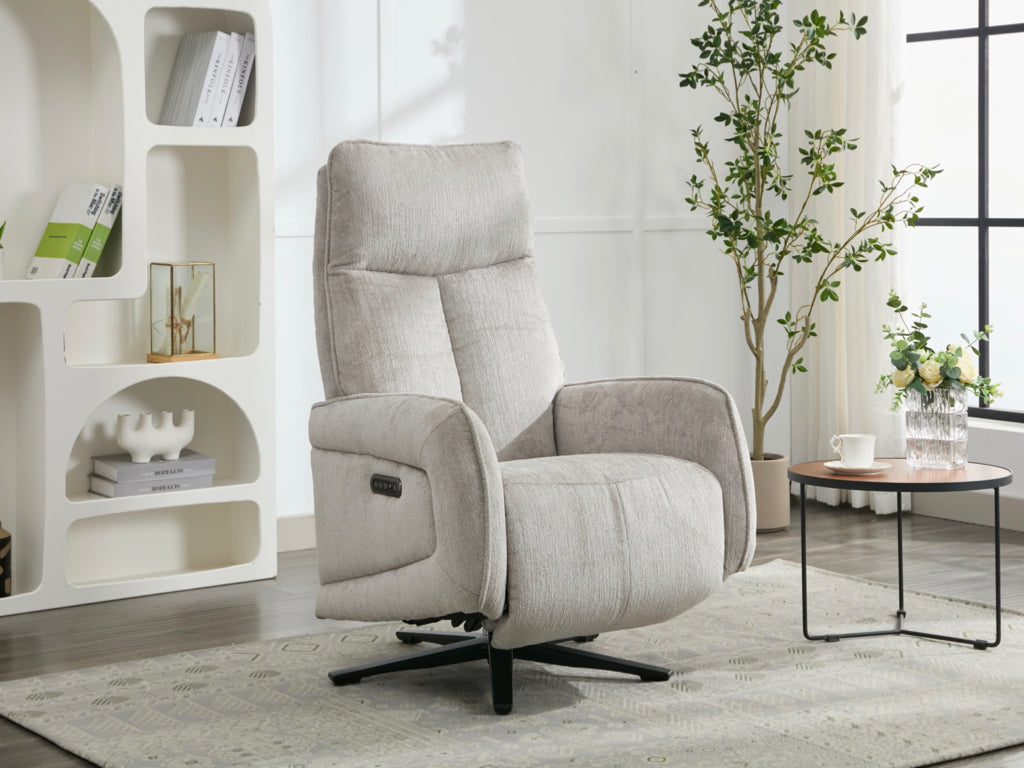 Prestige Fabric Triple Motor Electric Swivel Chair - Rabbit
