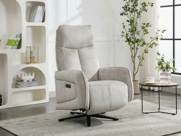 Prestige Fabric Triple Motor Electric Swivel Chair - Rabbit