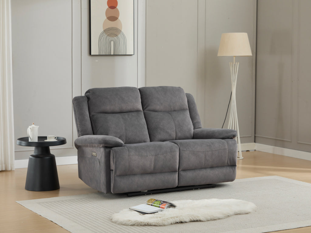 Rockport 3+2 Electric Recliner Suite - Storm