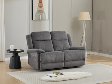 Rockport 2 Seater Electric Recliner Sofa - Storm