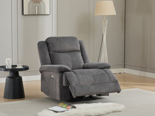 Rockport Electric Recliner Armchair - Storm