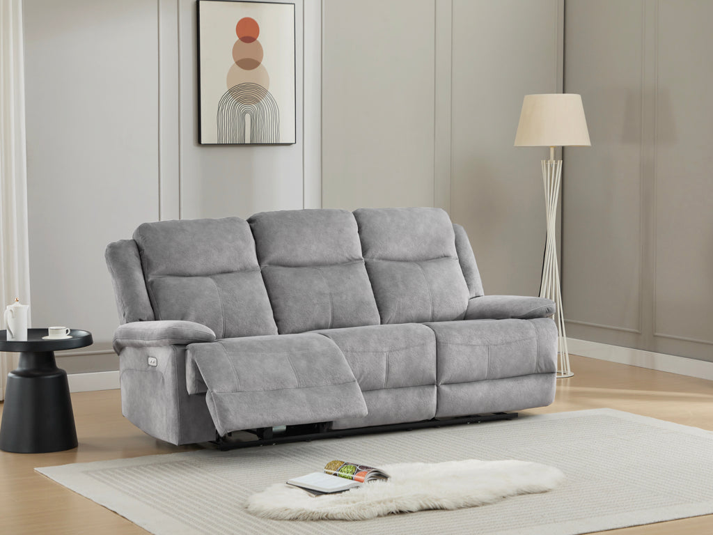 Rockport 3 Seater Electric Recliner Sofa - Dusk
