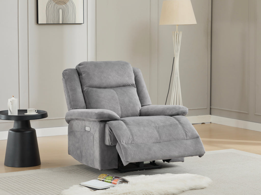 Rockport 3+1+1 Electric Recliner Suite - Dusk