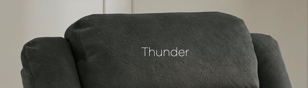 Rockport 2 Seater Electric Recliner Sofa - Thunder