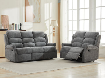 Regency 3+2 Manual Recliner Sofa Suite - Anthracite