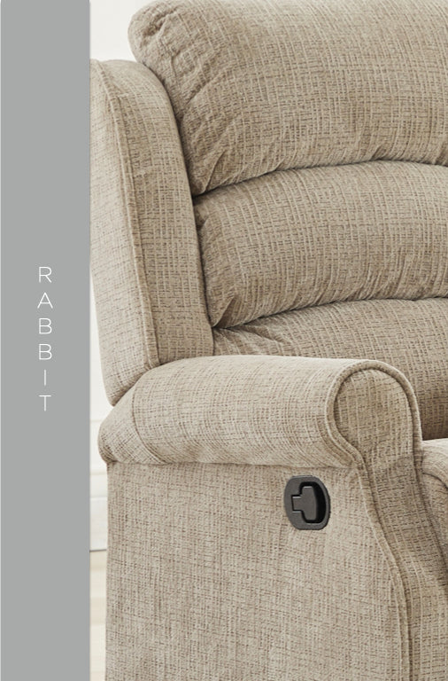 Regency Manual Recliner Armchair - Rabbit