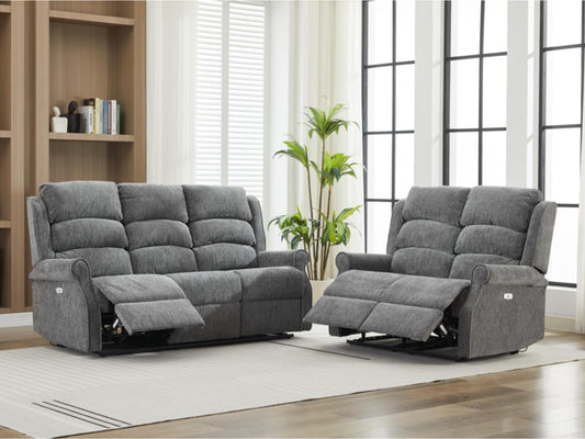 Regency 3+2 Electric Sofa Suite- Anthracite