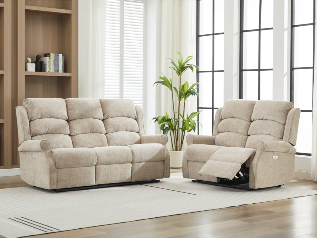 Regency 3+2 Electric Sofa Suite- Rabbit