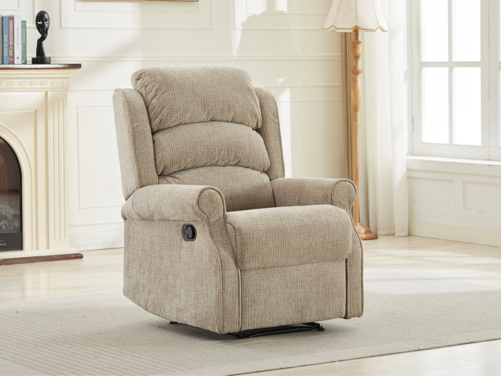 Regency 3+1+1 Manual Recliner Sofa Suite - Rabbit