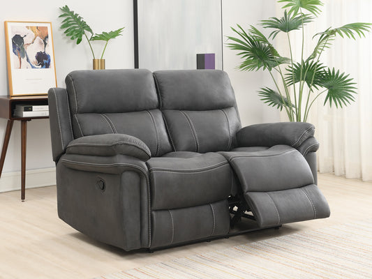 Richmond 2 Seater Recliner - Charcoal Grey