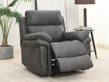 Richmond Recliner Chair- Charcoal Grey Fabric