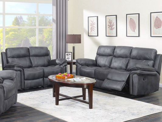 Richmond  3+2 Seater Reclining Sofa - Charcoal Grey