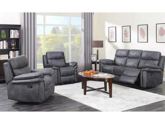 Richmond 3+1+1 Seater Reclining Sofa - Charcoal Grey