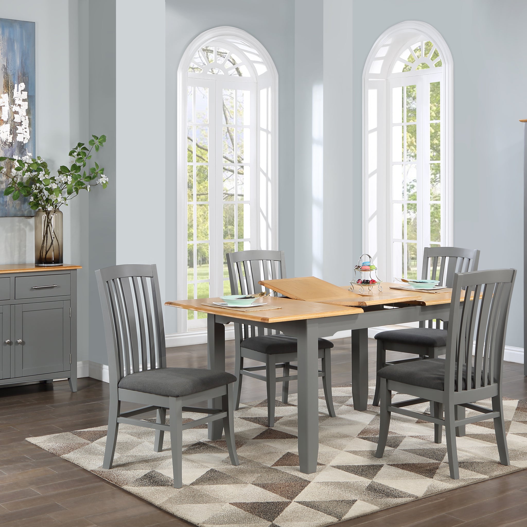 Rossmore Painted 120cm Butterfly Extension Dining Set