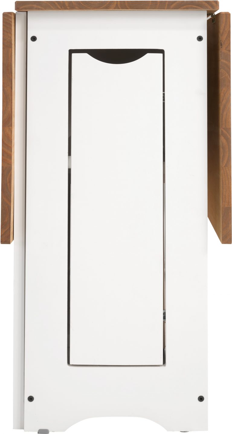 Santos Butterfly Dining Set - White/Distressed Waxed Pine