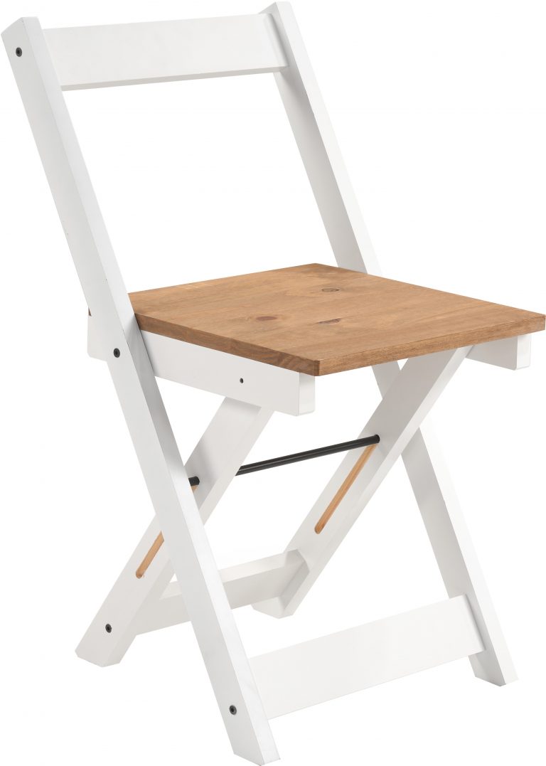 Santos Butterfly Dining Set - White/Distressed Waxed Pine