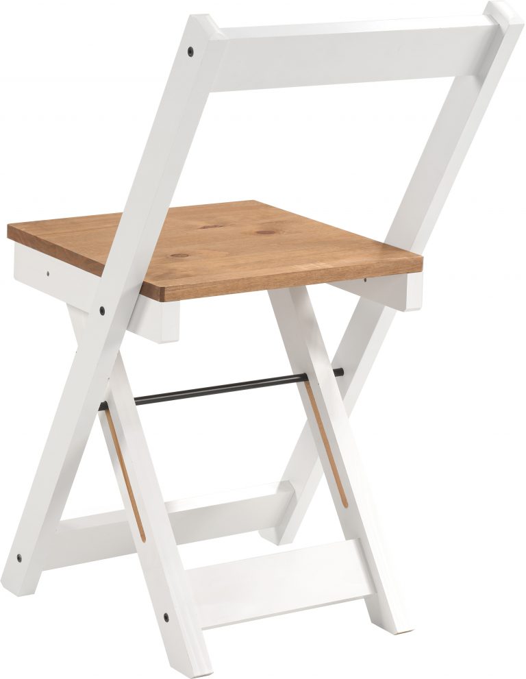 Santos Butterfly Dining Set - White/Distressed Waxed Pine