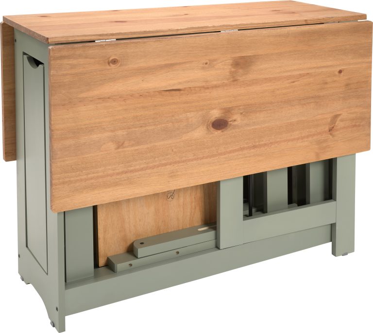 Santos Butterfly Dining Set - Green/Distressed Waxed Pine