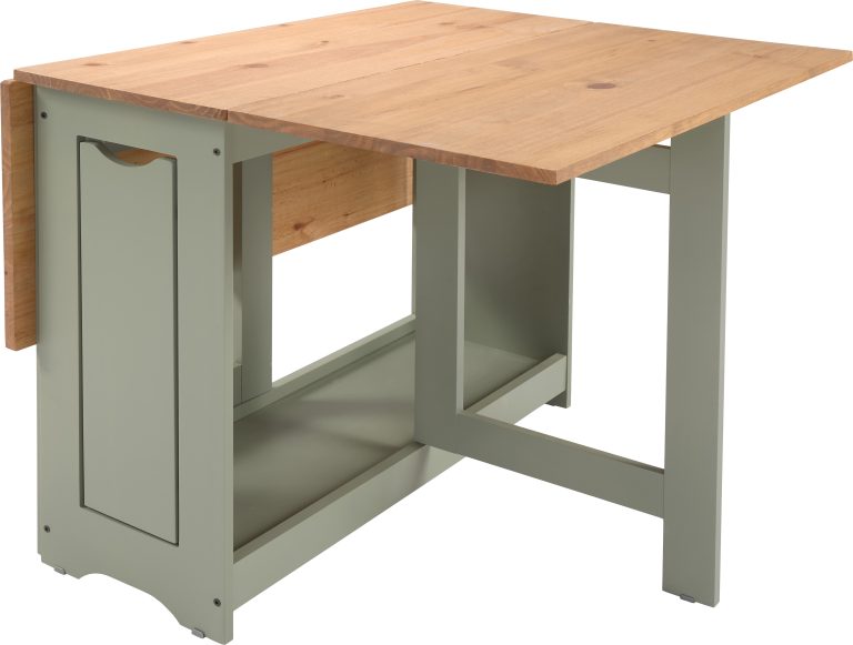Santos Butterfly Dining Set - Green/Distressed Waxed Pine