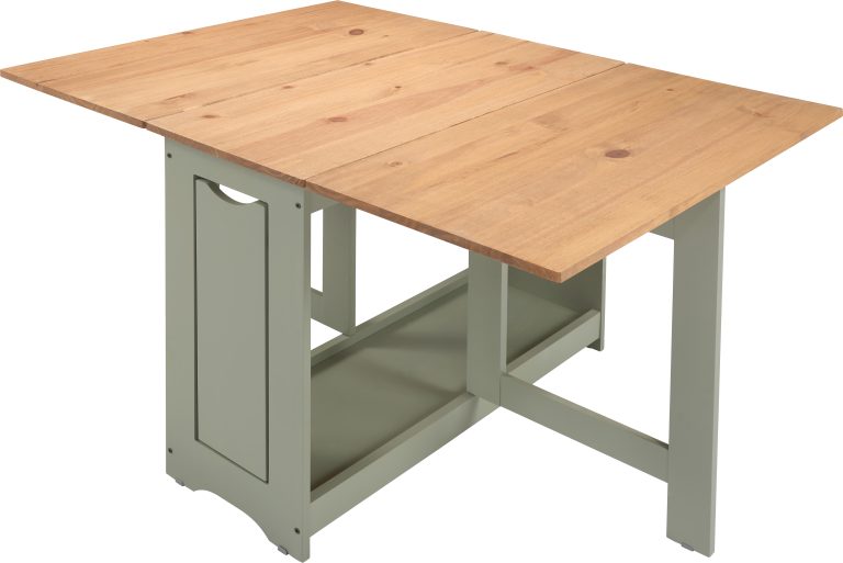 Santos Butterfly Dining Set - Green/Distressed Waxed Pine