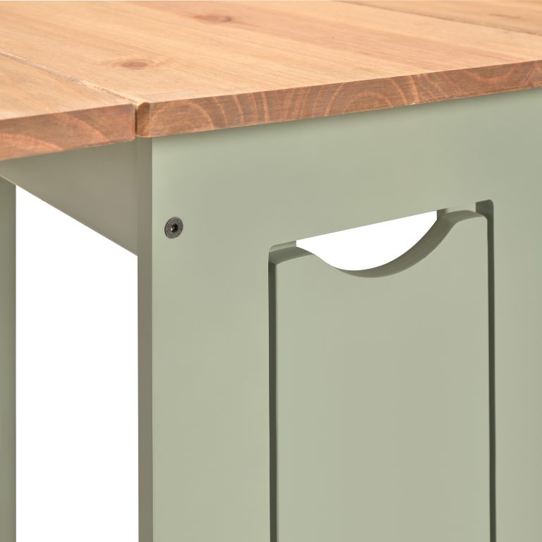 Santos Butterfly Dining Set - Green/Distressed Waxed Pine