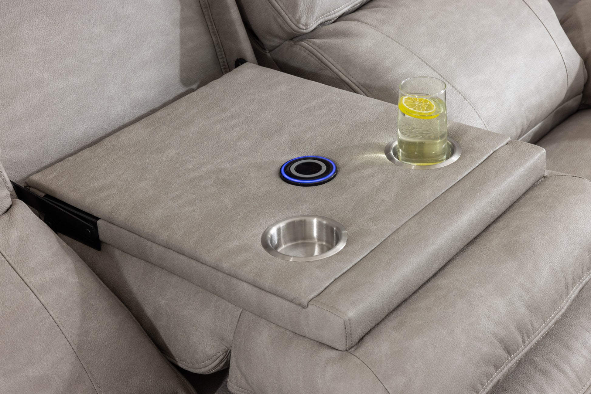 Huntington 3+1+1 Electric Sofa Suite - Silver Grey