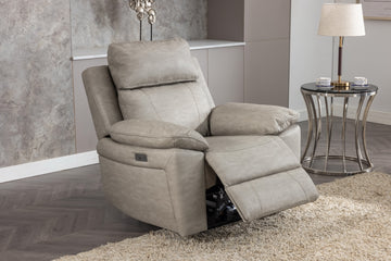Huntington Armchair Electric - Silver Grey