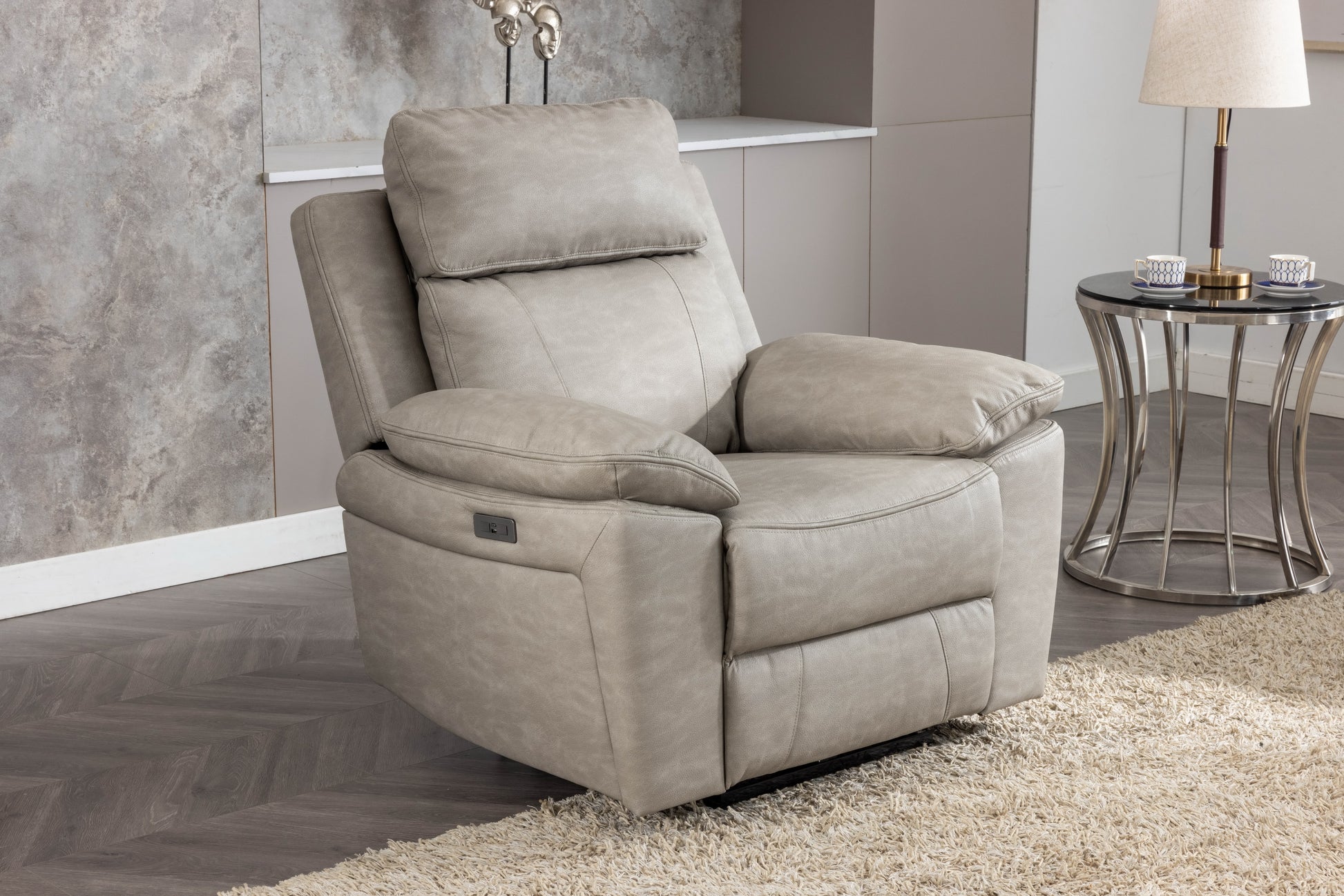 Huntington Armchair Electric - Silver Grey