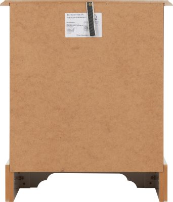 Stratford 3 Drawer Bedside - White