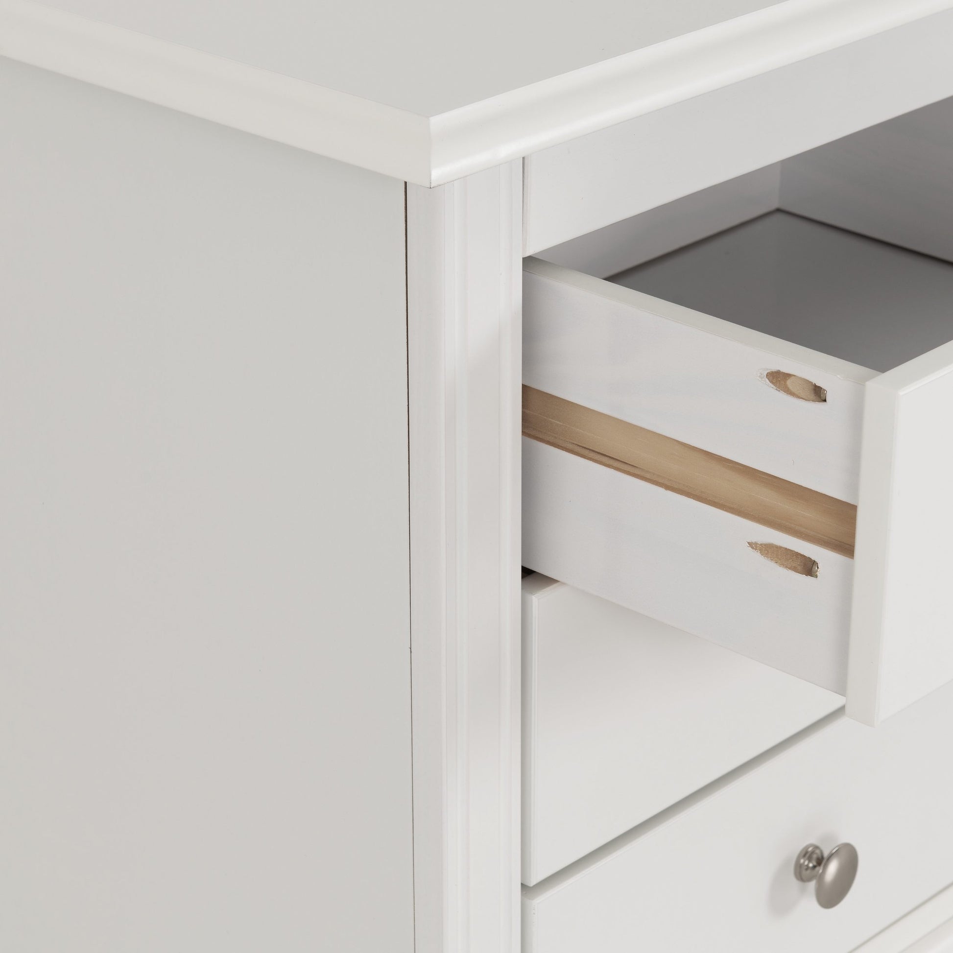 Stratford 3 Drawer Bedside - White