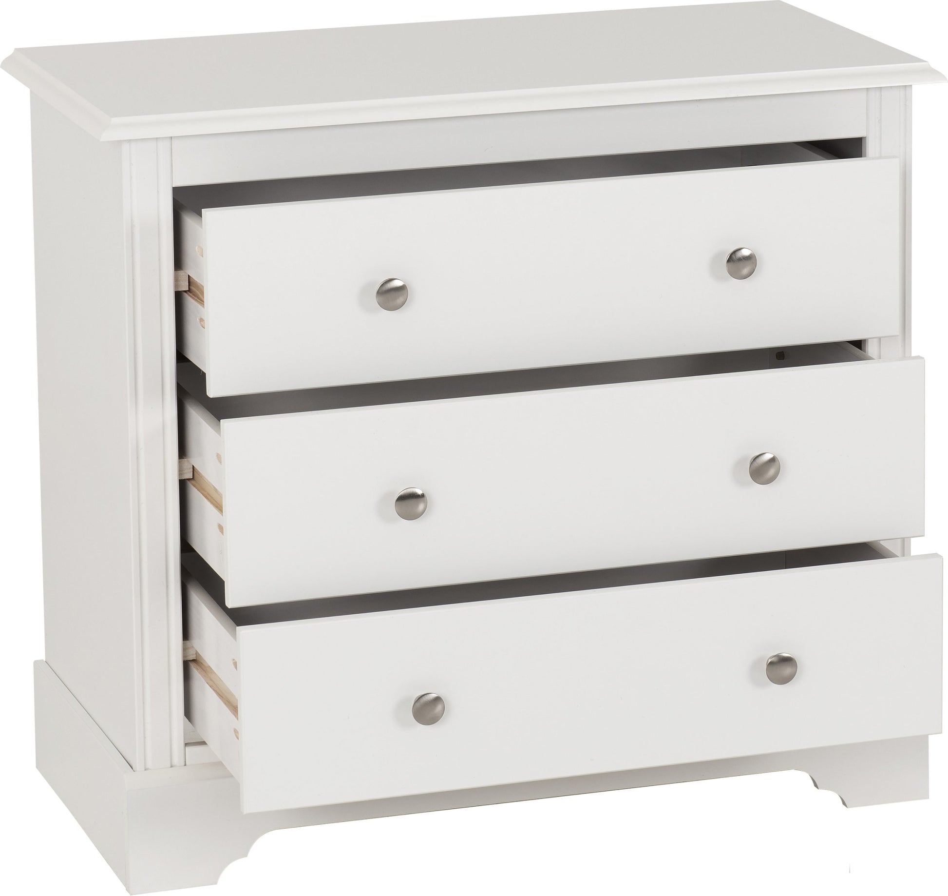 Stratford 3 Drawer Chest - White