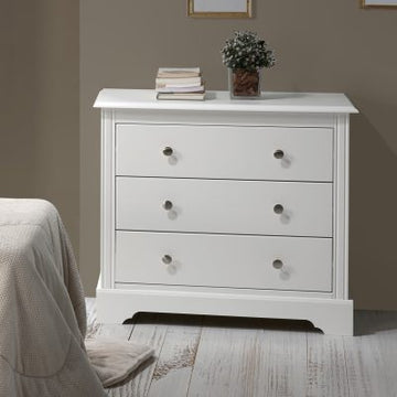 Stratford 3 Drawer Chest - White