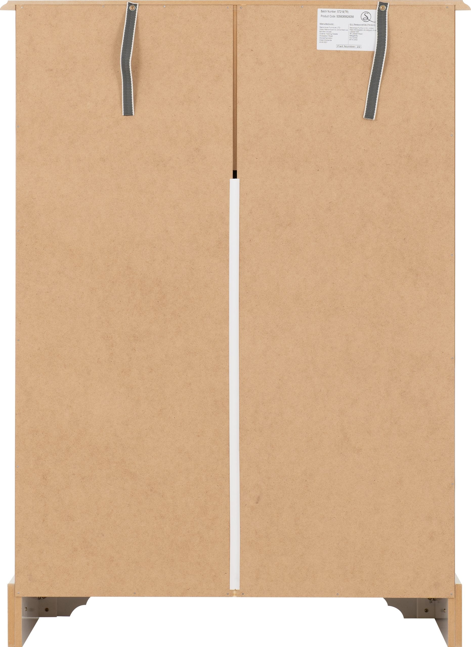 Stratford 3+2 Drawer Chest - White