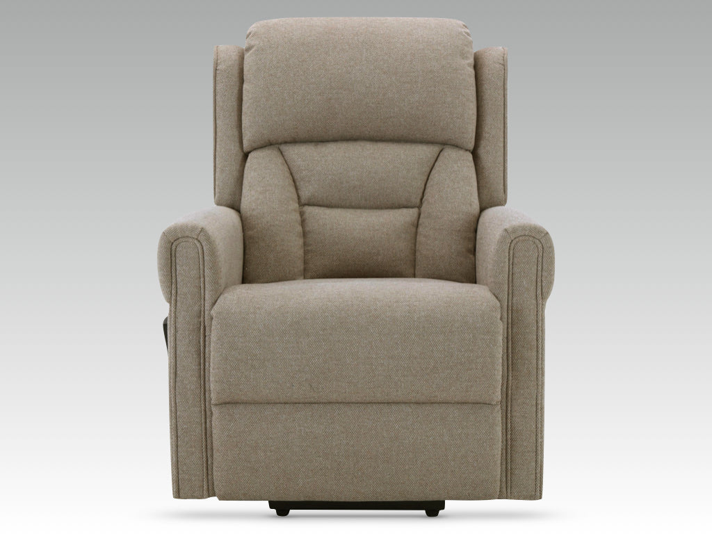 Sandringham Dual Motor Lift & Tilt Electric Recliner -Taupe Fabric 