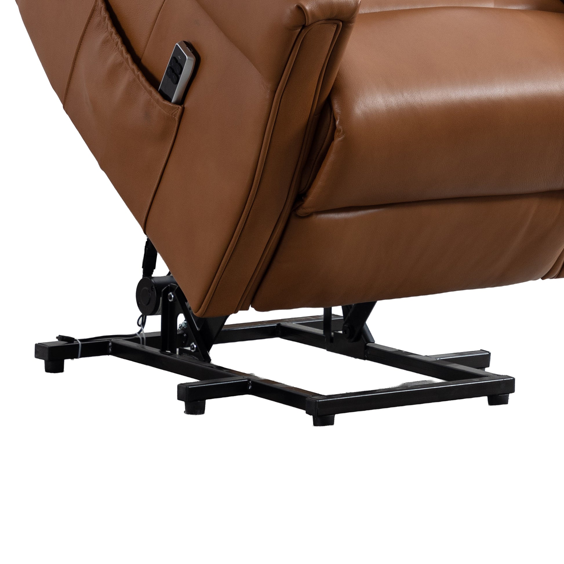Sandringham Dual Motor Lift & Tilt Electric Recliner - Camel Leather