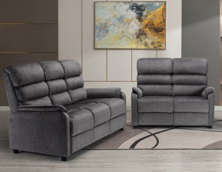 Savoy 3+2 Seater Sofa Suite Fixed - Grey