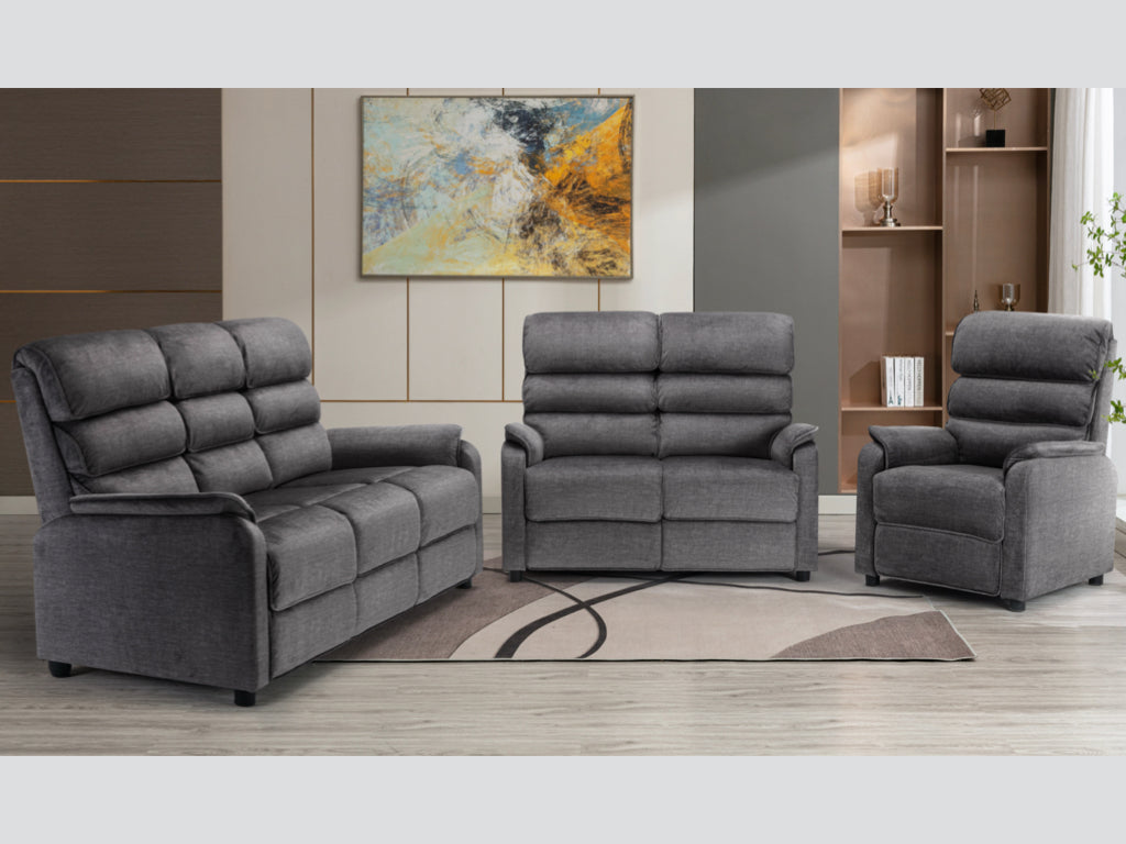 Savoy 2 Seater Fixed Grey