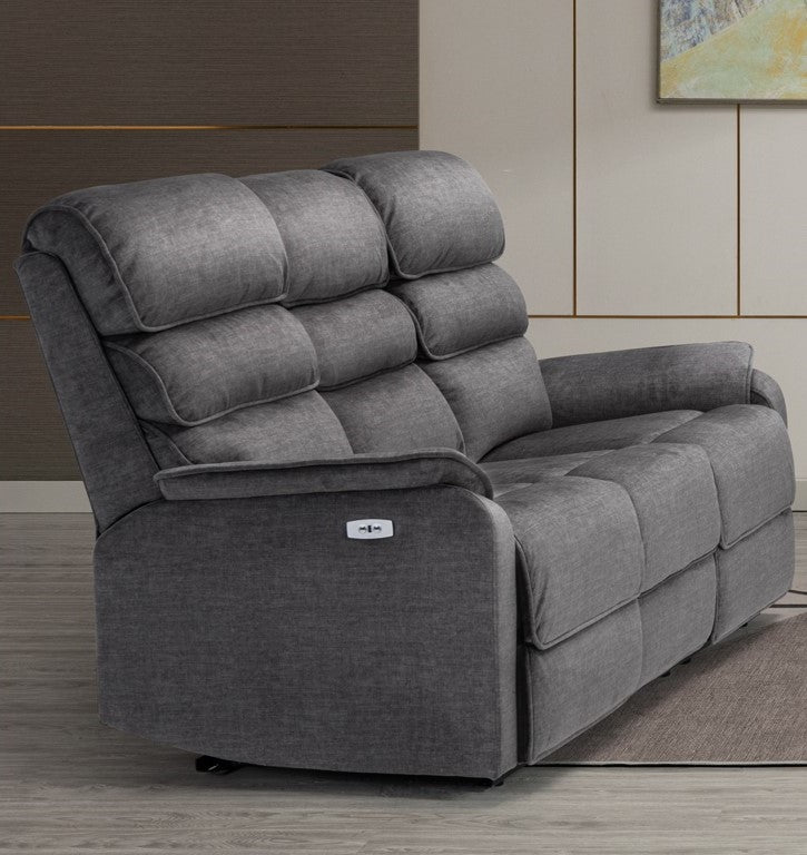 Savoy 3+1+1 Sofa Suite Electric- Grey Fabric