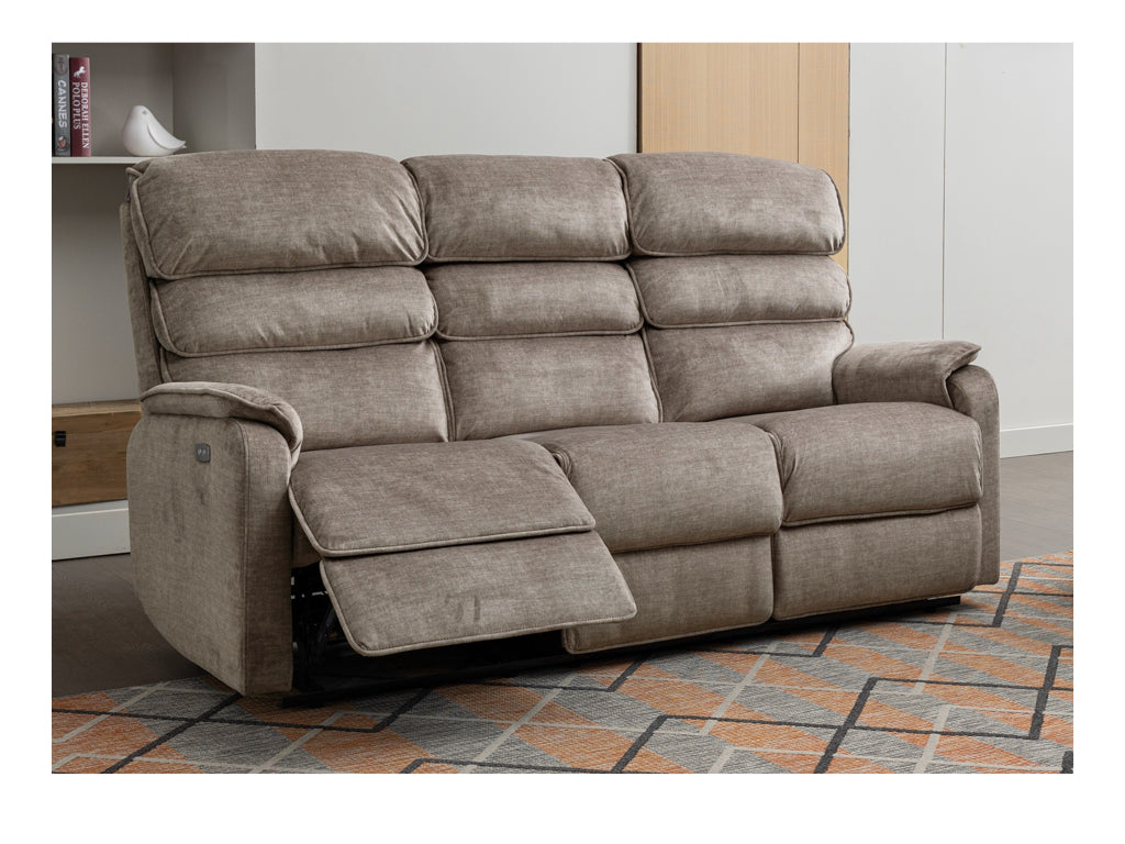 Savoy 3+2 Electric Sofa Suite - Taupe