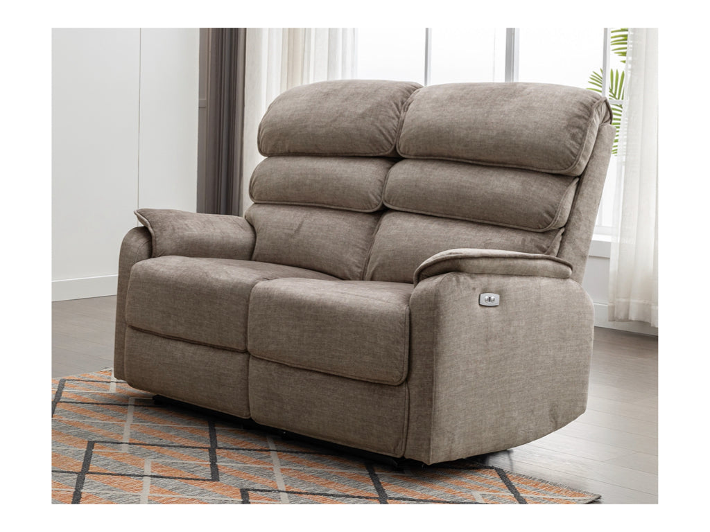 Savoy 3+2 Electric Sofa Suite - Taupe