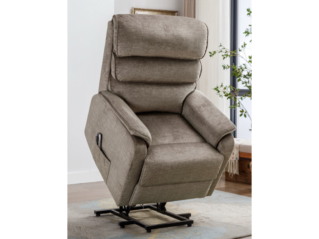 Savoy Electric Lift & Tilt Dual Motor Chair -Taupe