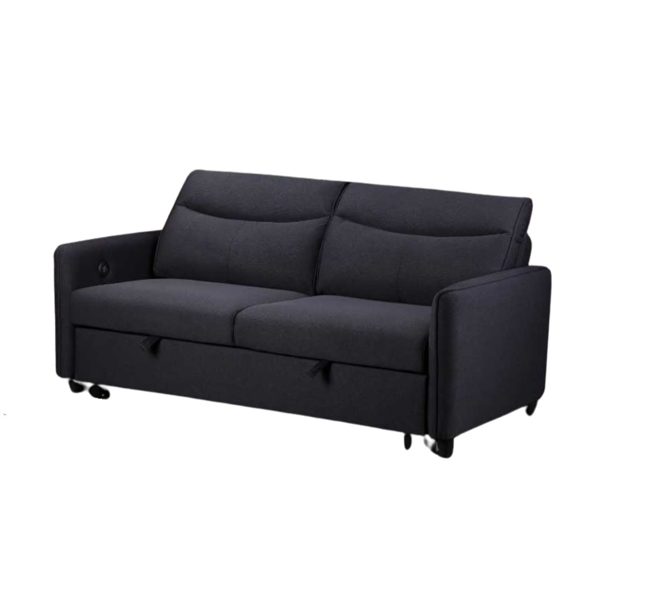 Sheila Dark Grey Sofabed - with Built-In USB Port