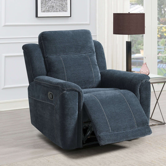 Somerton Manual Reclining Armchair - Dark Grey Fabric