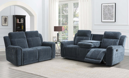 Somerton 3+2 Manual Reclining Sofa Suite - Dark Grey Fabric