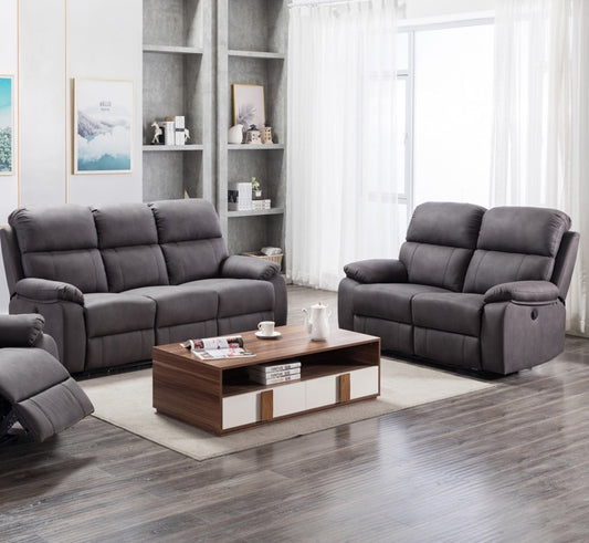 Stretford Electric 3+2 Sofa Suite - Dark Grey