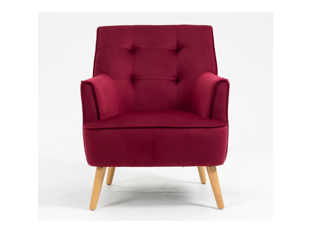 Tara Accent Chair - Dark Crimson