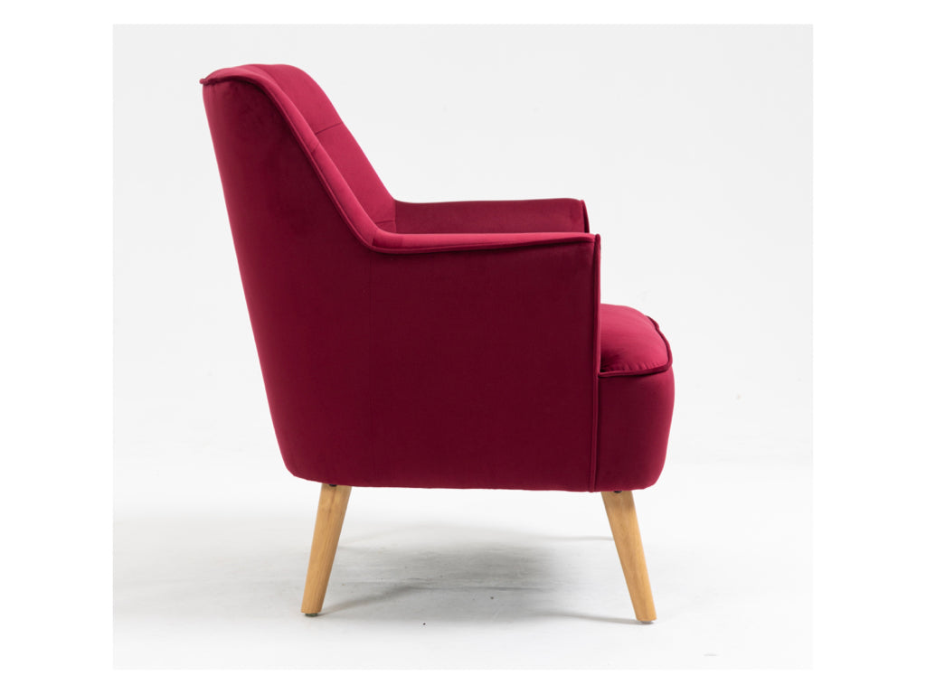 Tara Accent Chair - Dark Crimson