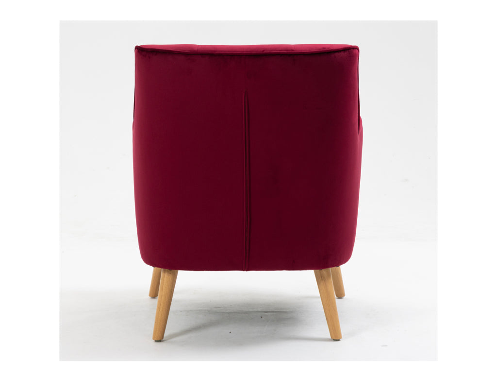 Tara Accent Chair - Dark Crimson